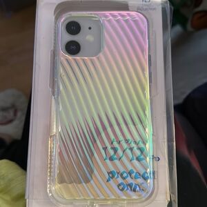 Onn Protect Case for iPhone 12/12 Pro Aurora Borealis Design Phone Cover